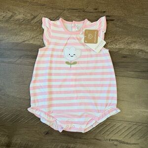 12m Mayoral Stripe Flower Bubble Romper